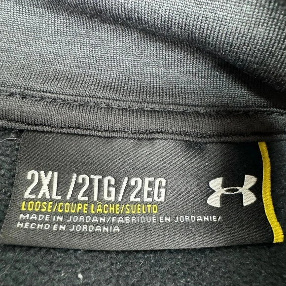 Under ARMOUR Men’s Black Quarter Zip Shirt 2XL‎ Loose Fit - Picture 5 of 5